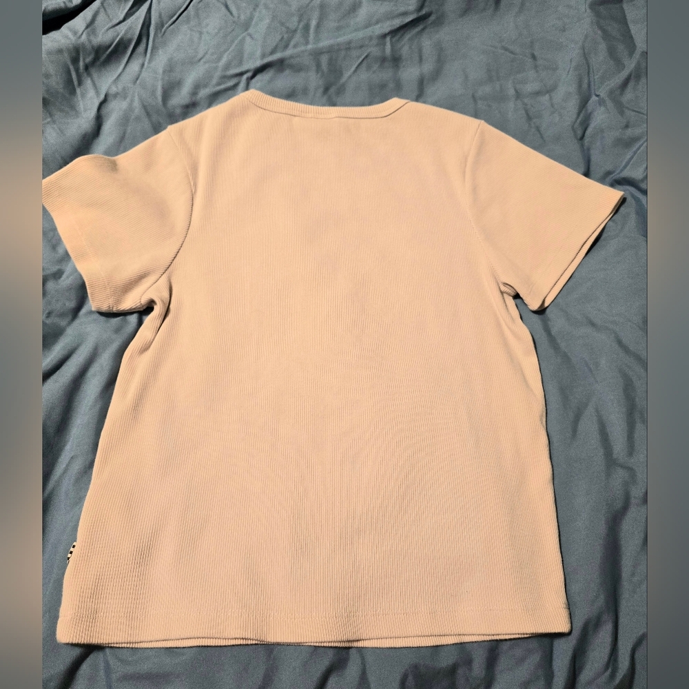 Vans Light Mauve Ribbed Crew Neck Tee - Picture 2 of 6